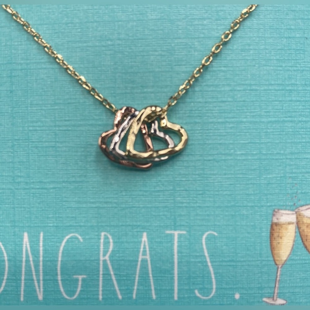 NWOT Rae Dunn “Congrats” Necklace - Picture 2 of 7